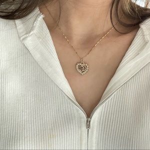Authentic Gucci necklace｜authentic reworked ｜cute heart shape